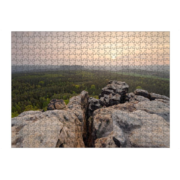 artboxONE Puzzle "Elbsandsteingebirge Panoramablick" artboxONE - Natur,Reise