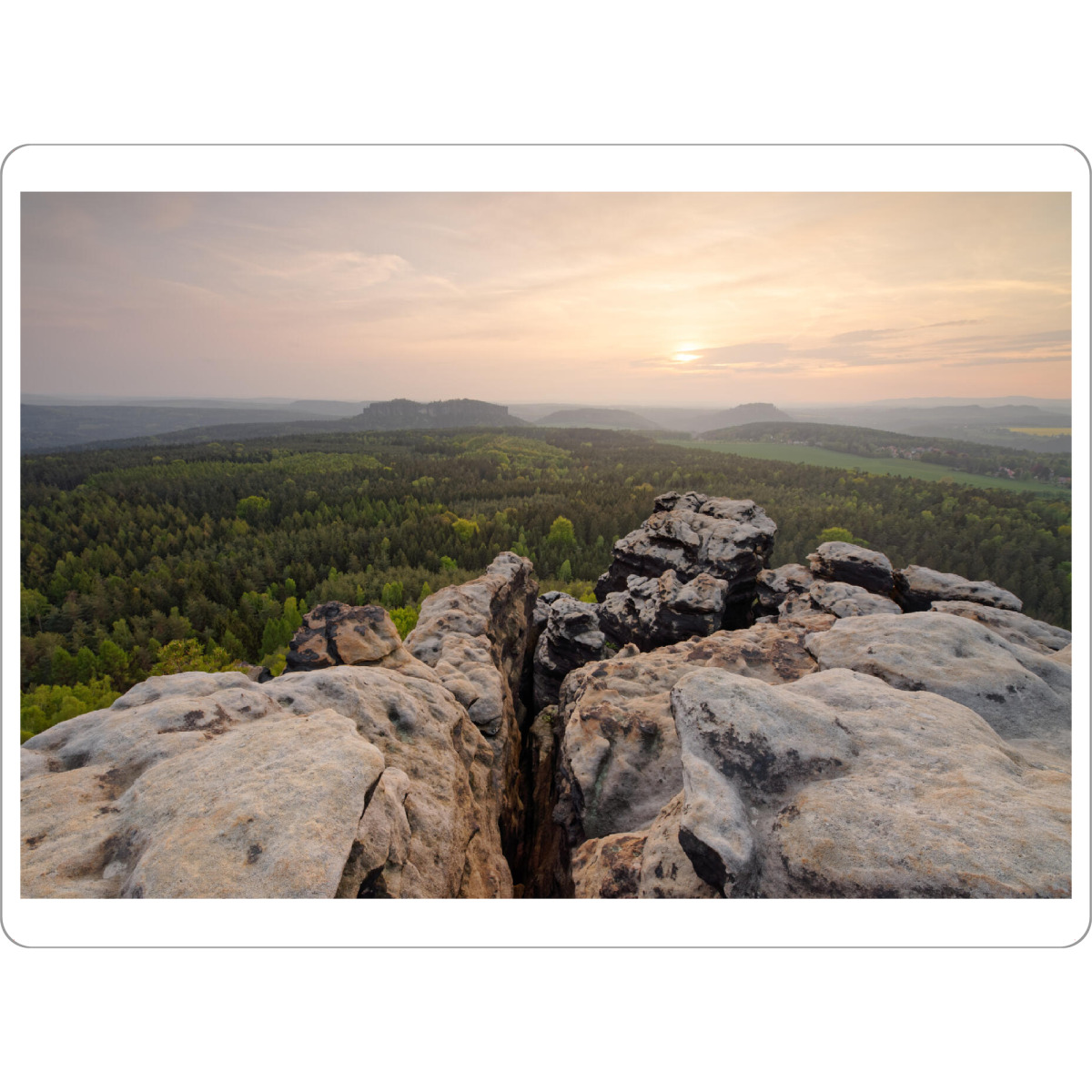 Tischset "Elbsandsteingebirge Panoramablick" artboxONE - Natur,Reise