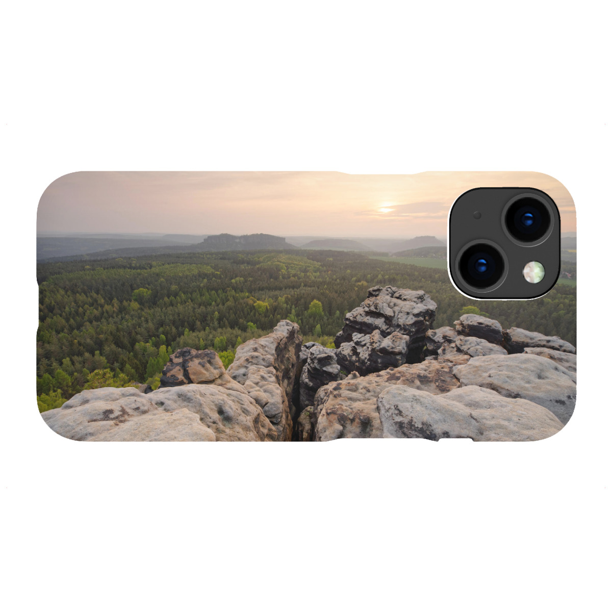 iPhone "Elbsandsteingebirge Panoramablick" Premium-Case Handyhülle artboxONE