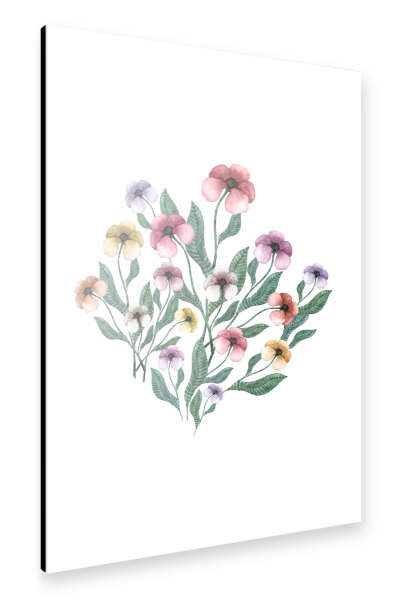 Alu-Dibond "Delicate Blossoms Pastel" 30x20 cm artboxONE