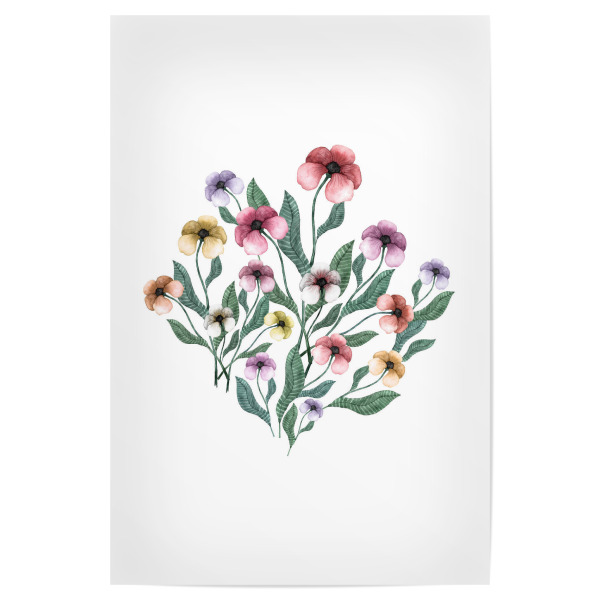 Poster 30x20 cm "Delicate Blossoms Pastel" artboxONE - Natur,Floral