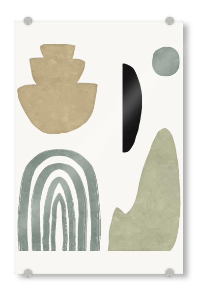 Acrylglasbild "Mountain Shape" artboxONE - Abstrakt,Geometrie - Abstract,Geometric,Flower,Leaf,Shape,Modern,Abstrakt,Geometrie,Geometry,Formen