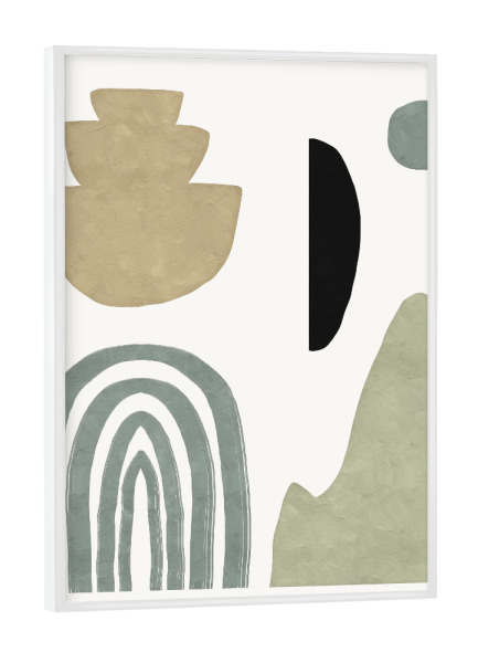 Poster mit weißem Rahmen "Mountain Shape" artboxONE - Abstrakt,Geometrie