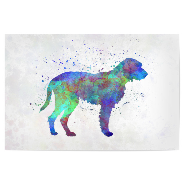 Poster 30x20 cm "Fawn Brittany Griffon watercolor" artboxONE - Tiere,Abstrakt