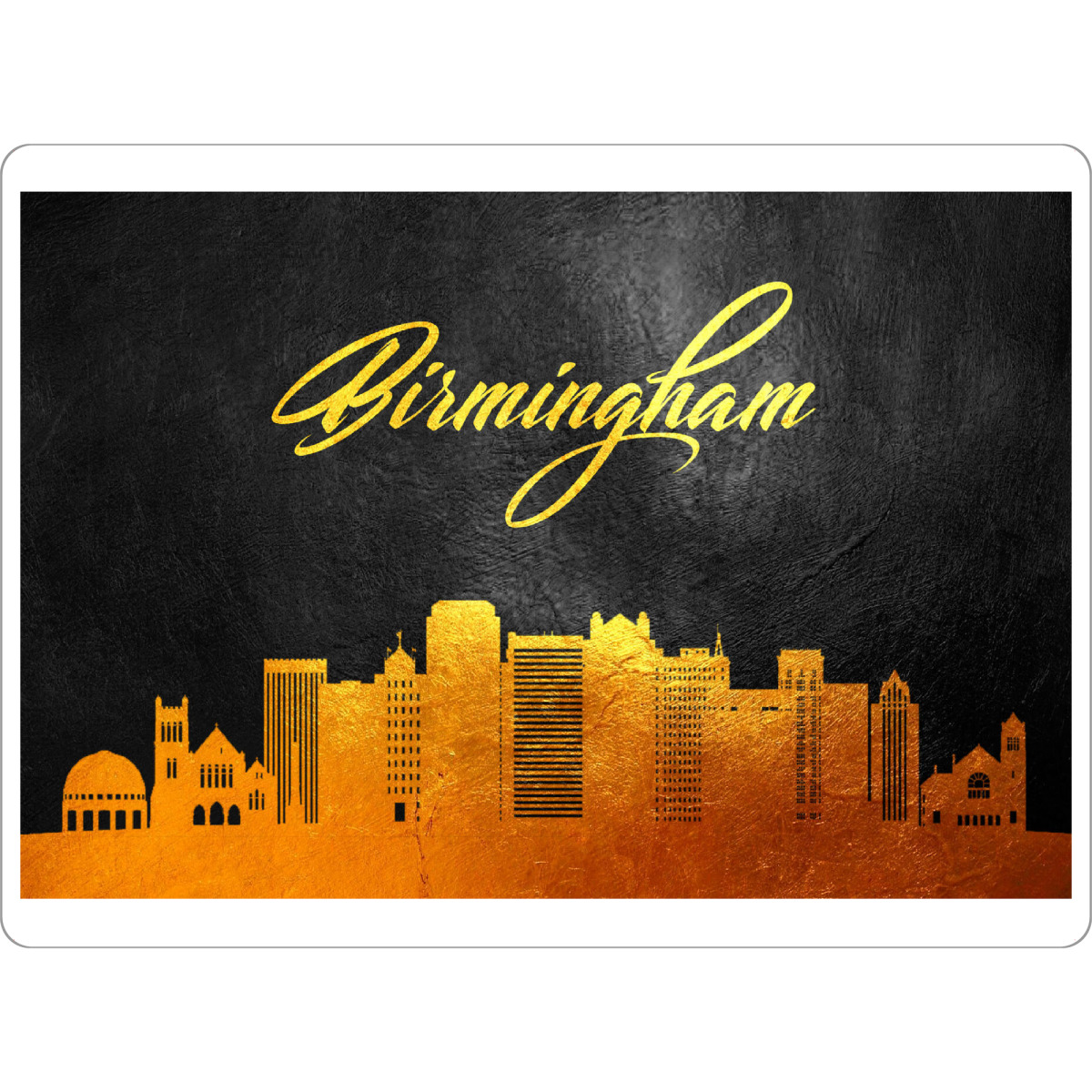 Tischset "Birmingham Alabama Gold Skyline" artboxONE - Städte - Birmingham,Alabama,Gold,Skyline,City,Stadt - Bild birmingham