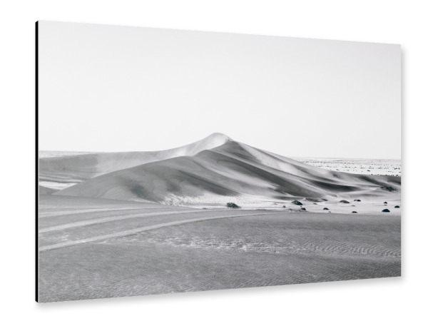 Alu-Dibond "Namib Düne schwarzweiß" 30x20 cm artboxONE