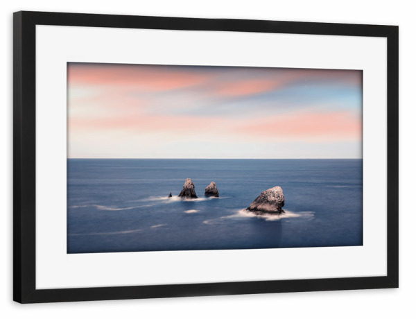 Poster mit Rahmen schwarz "Ocean Sunset" artboxONE - Natur,Reise,Reise / Strand und Meer,Reise / Länder