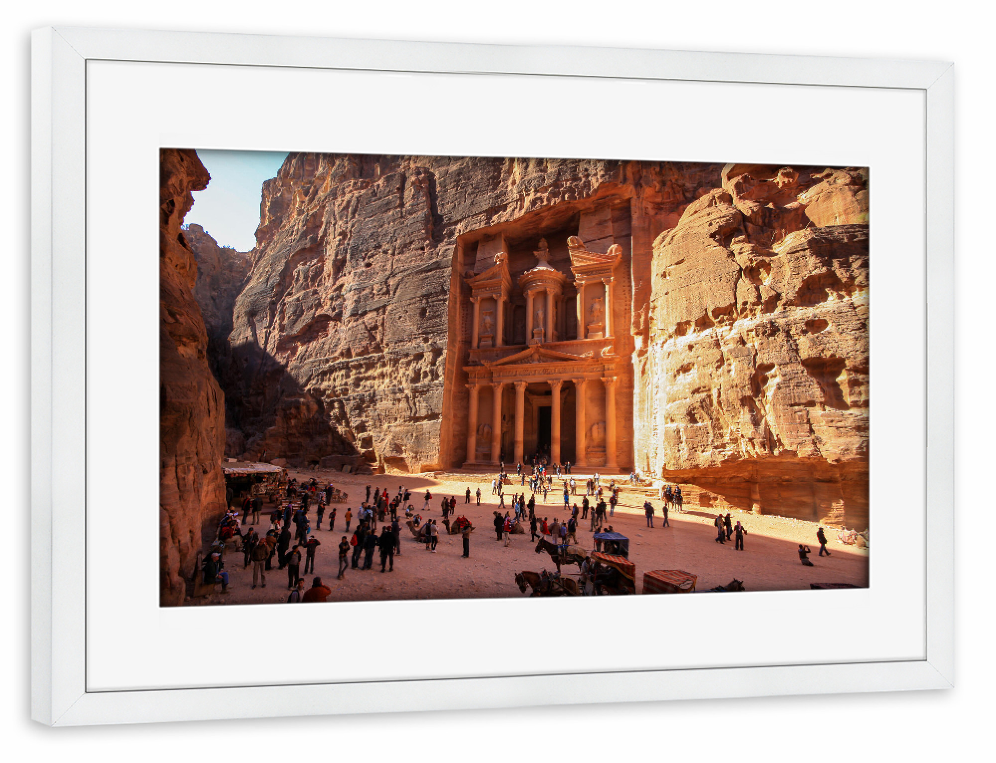 Poster mit Rahmen weiß "Petra" artboxONE - Architektur,Reise / Länder