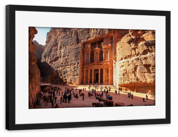 Poster mit Rahmen schwarz "Petra" artboxONE - Architektur,Reise / Länder
