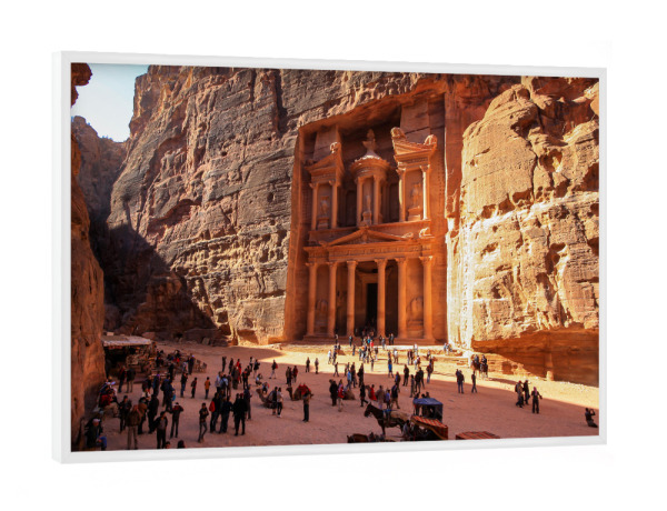 Poster mit weißem Rahmen "Petra" artboxONE - Architektur,Reise / Länder