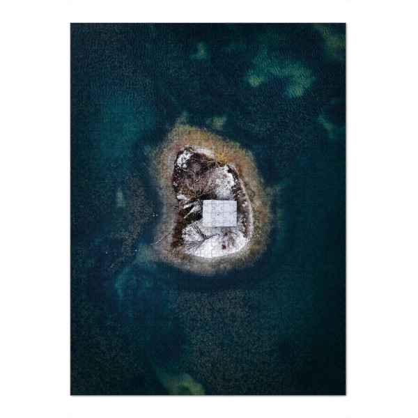 Puzzle Ravensburger "Island Cabin" artboxONE - Natur,Reise