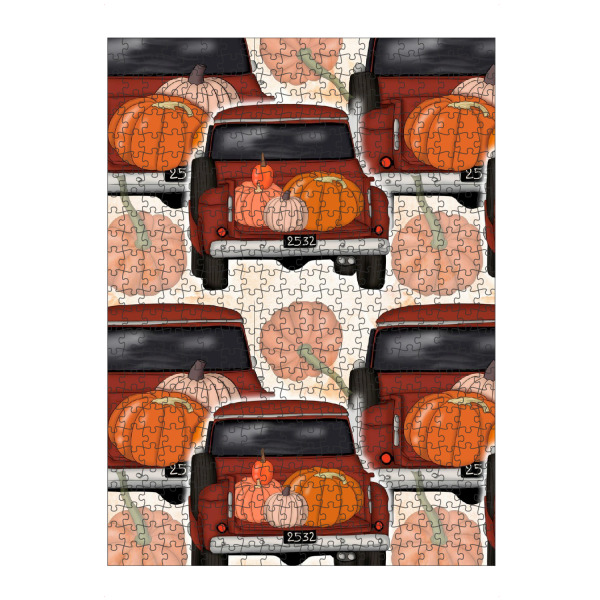 artboxONE Puzzle "Pumpkin Truck Pattern" artboxONE - Automobile,Essen & Trinken / Obst & Gemüse,Festivals,Halloween