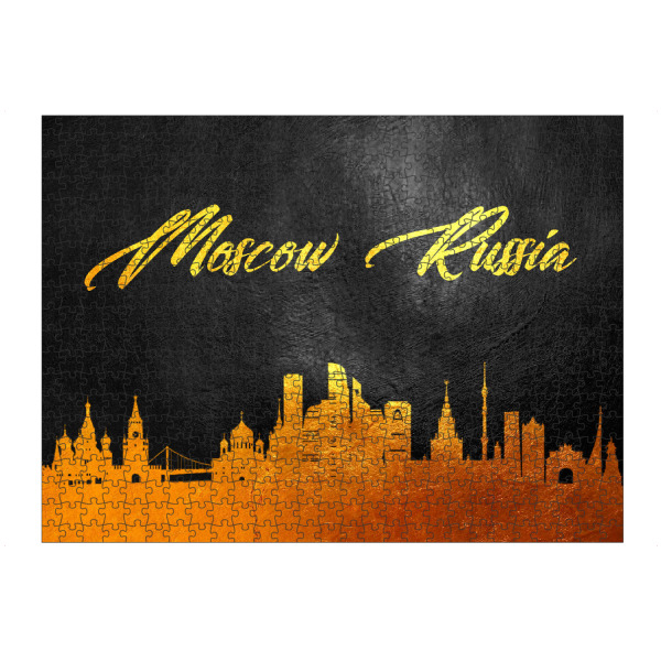 artboxONE Puzzle "Moscow Russia Gold Skyline" artboxONE - Städte - Moscow,Russia,Gold,Skyline,City,Stadt - Bild moscow