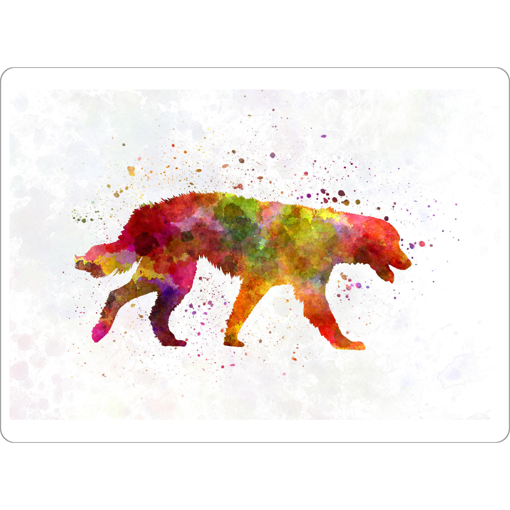 Tischset "Maremma Abruzzes Sheepdog" artboxONE - Tiere,Abstrakt - Dog,Pet,Animal,Mammal,Watercolor,Abstract,Abstrakt,Tier,Hund,Bunt,Colorful