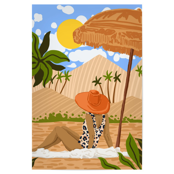Poster 30x20 cm "Summer In Egypt" artboxONE - Natur,Menschen
