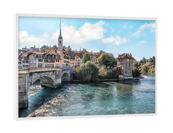 Poster mit weißem Rahmen "Bern city" artboxONE - Städte,Reise,Architektur,Reise / Länder,Städte / Weitere