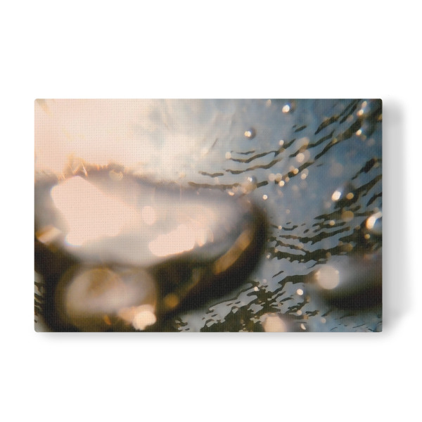 Leinwandbild "Eintauchen ins Meer - Luftblasen" artboxONE - Natur,Reise / Strand und Meer,Unterwasser