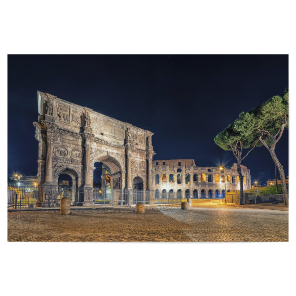 Poster 30x20 cm "Rome By Night" artboxONE - Städte,Reise,Architektur,Reise / Länder,Städte / Rom