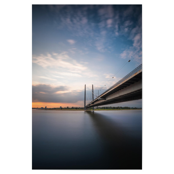 Poster "Düsseldorf Rheinbrücke" artboxONE - Städte,Reise,Städte / Düsseldorf