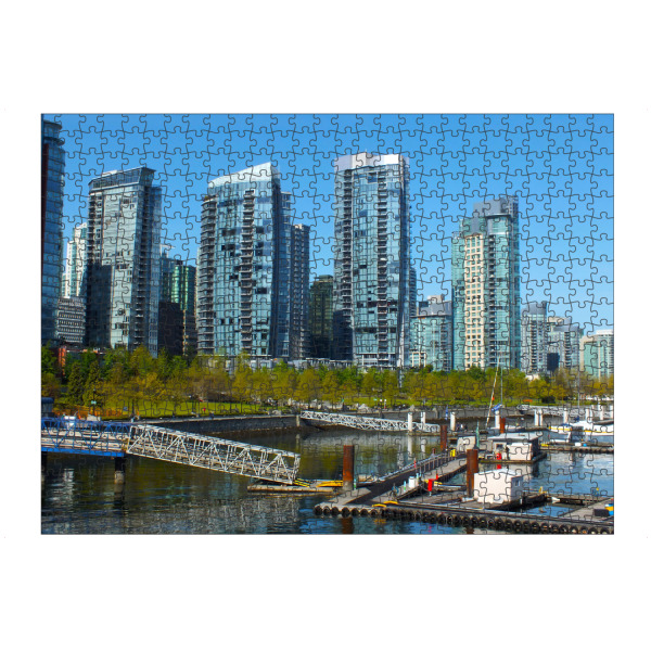 Puzzle Ravensburger "Vancouvers Waterfront" artboxONE - Städte,Reise,Architektur,Reise / Länder,Städte / Weitere