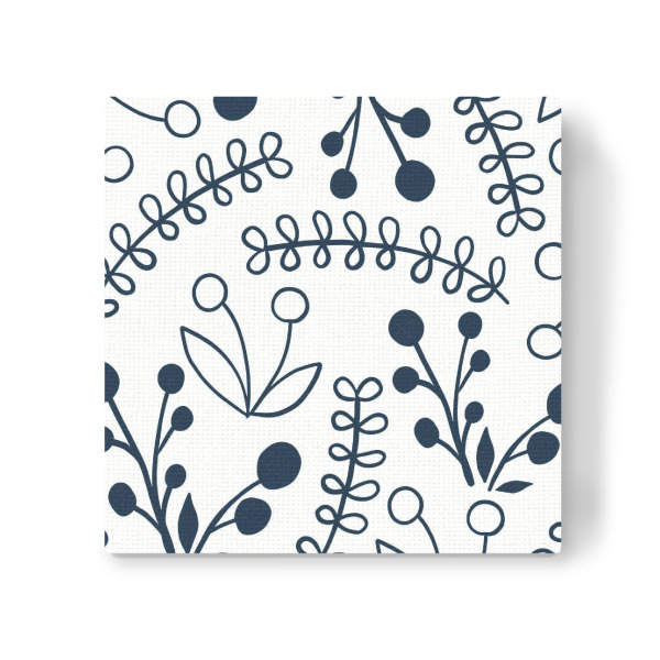 Leinwandbild "Wildblumen Muster - Weiß" artboxONE - Natur,Floral,Abstrakt