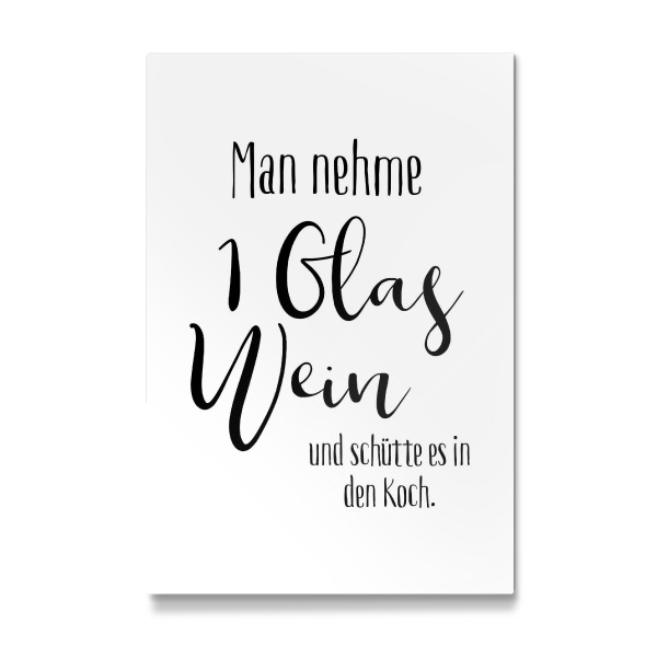 Galerie-Print "Man nehme ein Glas Wein" 30x20 cm artboxONE