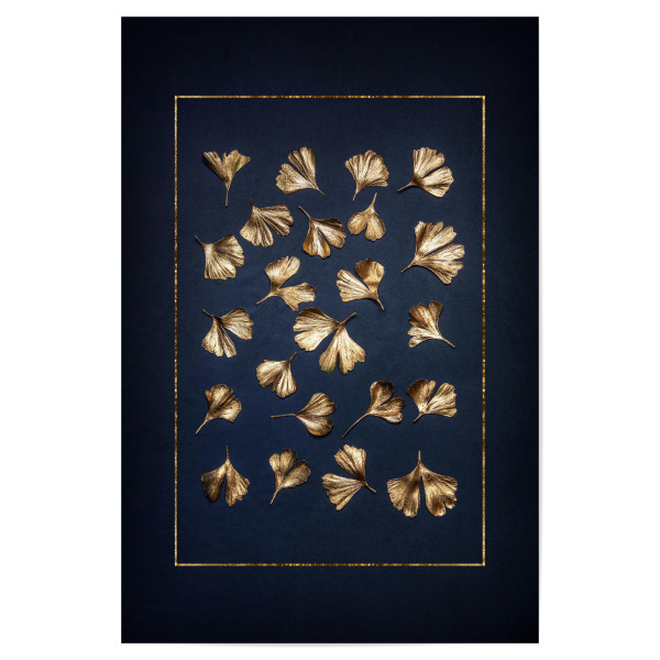 Poster 30x20 cm "Gingko Blätter" artboxONE - Floral,Abstrakt
