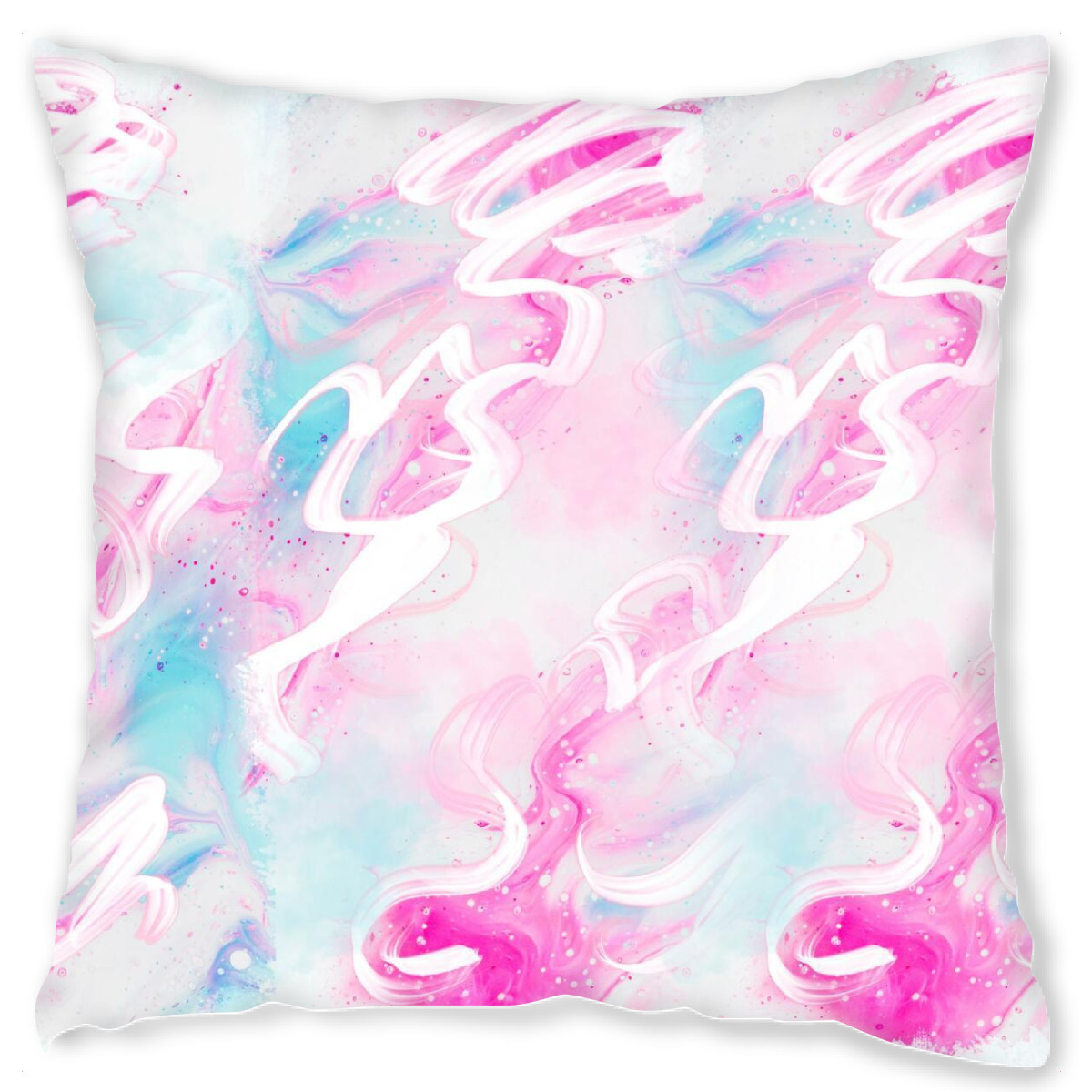 Design-Kissen "Pink Abstract Pattern" artboxONE - Abstrakt,Geometrie,Fashion,Festivals