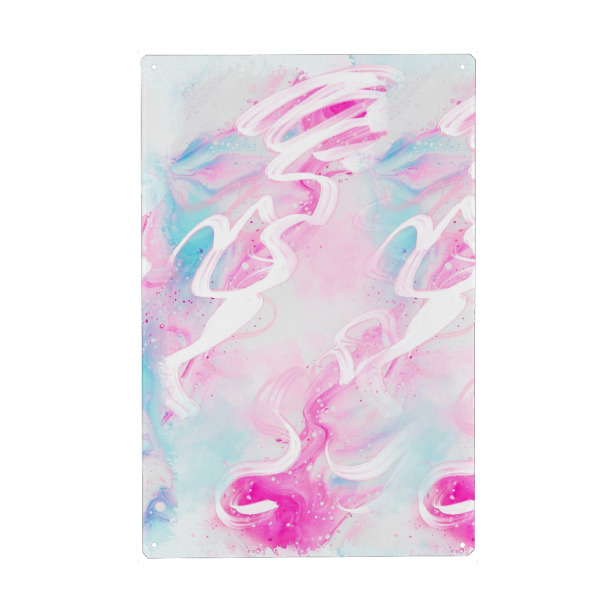 Holzbild "Pink Abstract Pattern" artboxONE - Abstrakt,Geometrie,Fashion,Festivals