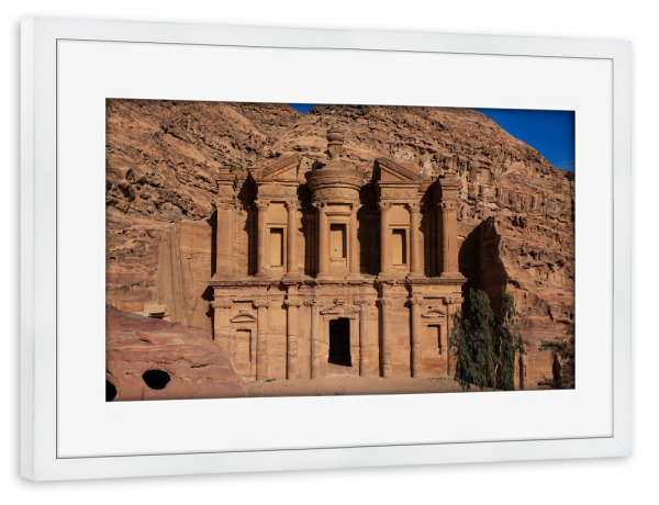 Poster mit Rahmen weiß "Petra Ad Deir" artboxONE - Architektur,Reise / Länder