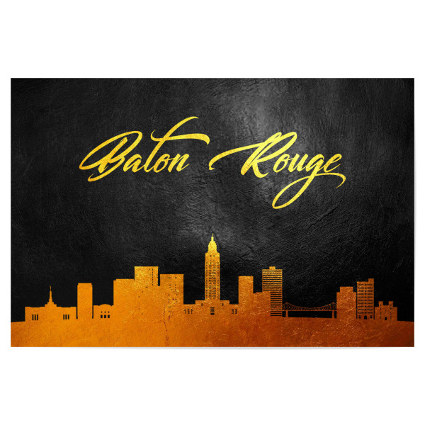 Poster 30x20 cm "Baton Rouge Louisiana Gold" artboxONE - Städte - Baton rouge,Louisiana,Gold,Skyline,City,Stadt