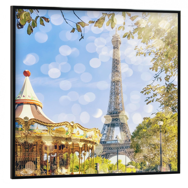 Poster mit schwarzem Rahmen 30x30 cm "Beautiful Light In Paris" artboxONE - Städte,Reise,Architektur,Städte / Paris,Reise / Länder