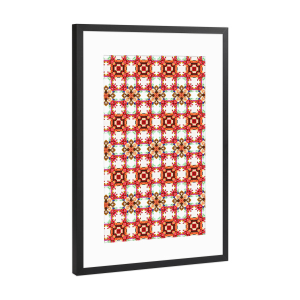 Poster mit Rahmen Schwarz (Metallic) "4 am, thinking of you" artboxONE - Abstrakt