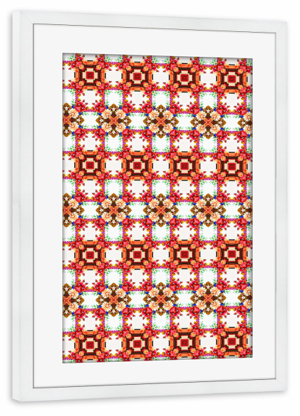 Poster mit Rahmen weiß "4 am, thinking of you" artboxONE - Abstrakt