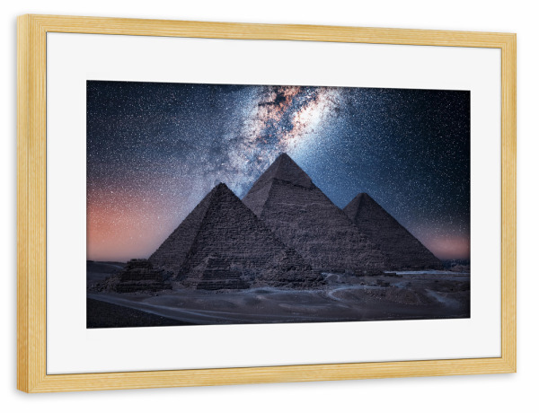 Poster mit Rahmen kiefer "Egyptian Night" artboxONE - Städte,Reise,Architektur,Reise / Afrika,Reise / Länder