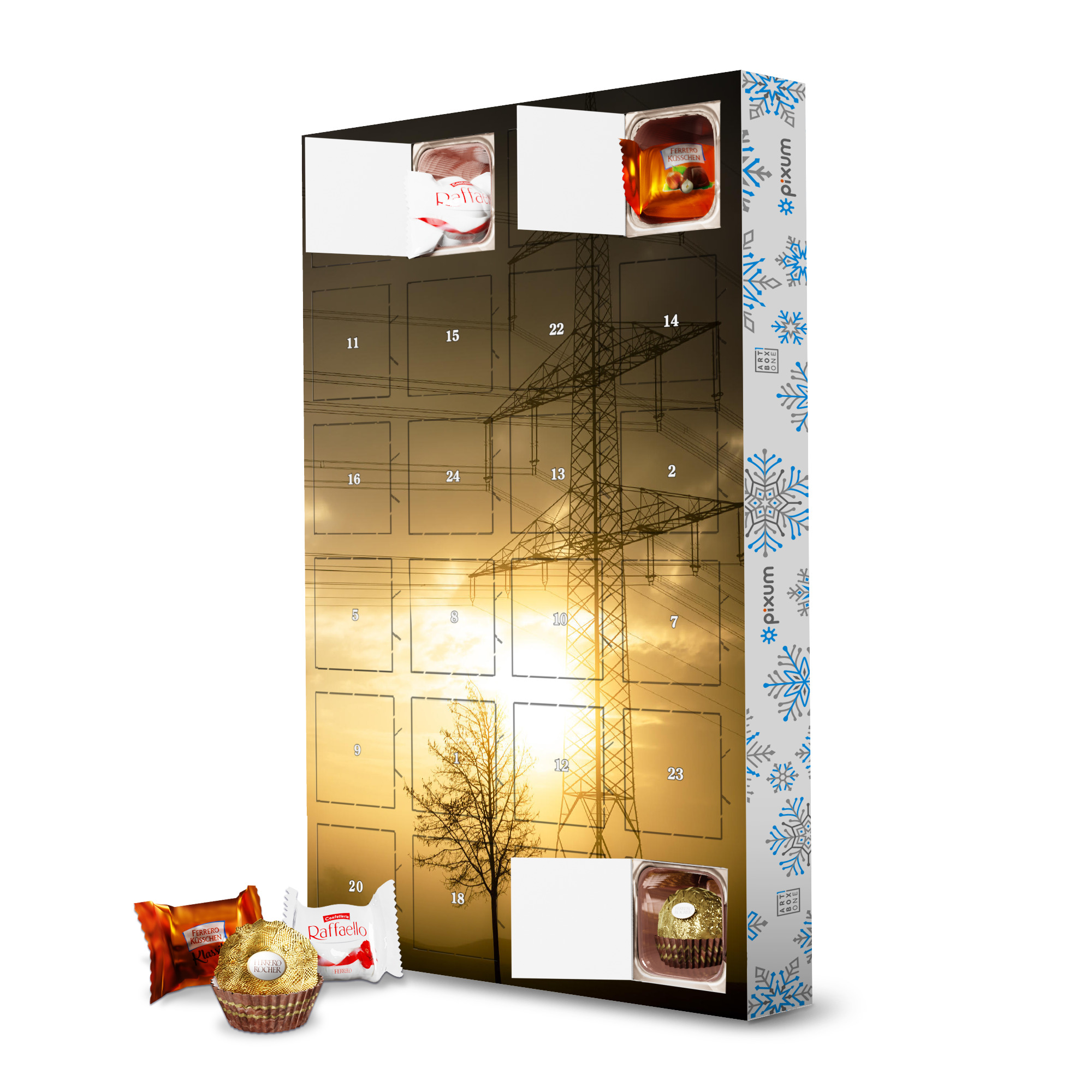 Adventskalender mit Ferrero Pralinen Power And Nature artboxONE Adventskalender Natur