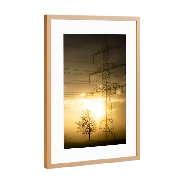 Poster mit Rahmen Kupfer "Power And Nature" artboxONE - Natur,Floral,Architektur