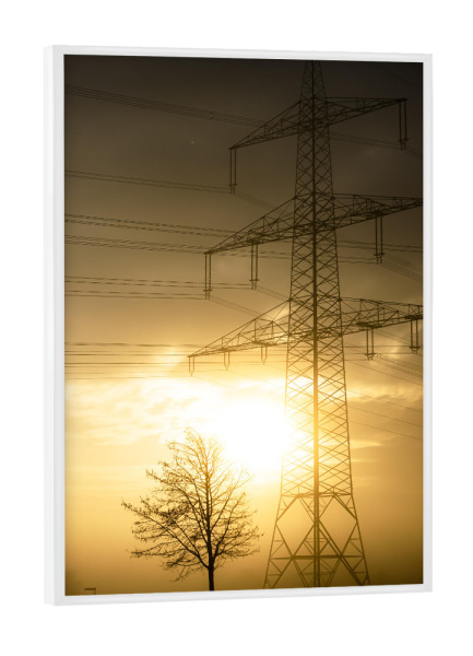 Poster mit weißem Rahmen "Power And Nature" artboxONE - Natur,Floral,Architektur