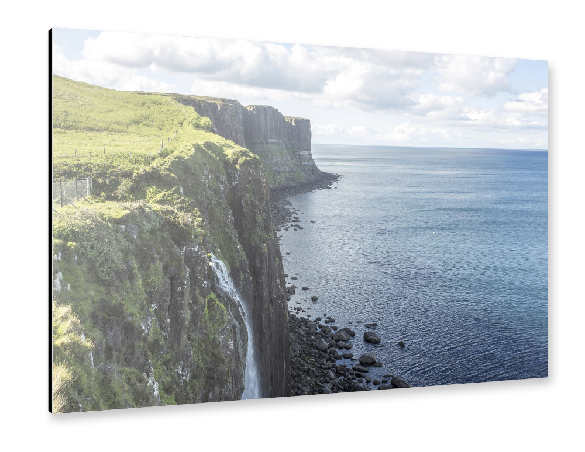 Alu-Dibond "Kilt Rock auf Skye" 75x50 cm artboxONE