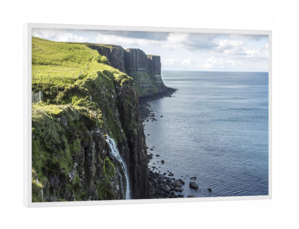 Poster mit weißem Rahmen "Kilt Rock auf Skye" artboxONE - Natur,Reise,Reise / Länder