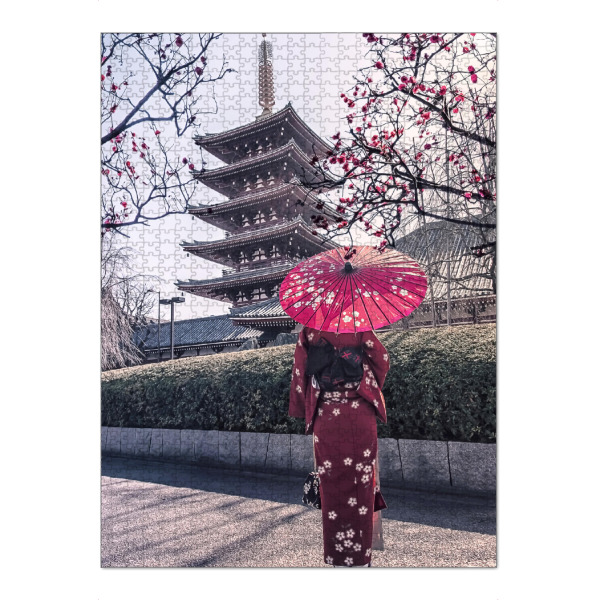 Puzzle Ravensburger "Lady In red" artboxONE - Reise,Architektur,Reise / Asien,Reise / Länder,Städte / Tokio