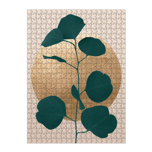 artboxONE Puzzle "Flat Leaf Gold" artboxONE - Floral,Abstrakt,Geometrie