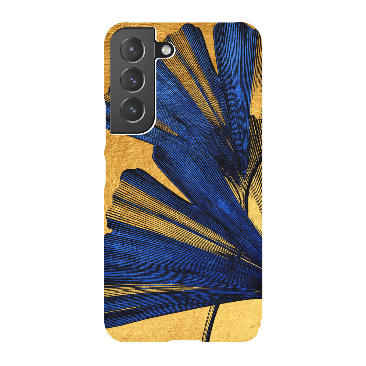 Samsung Galaxy "Ginko gold and blue" Premium-Case Handyhülle artboxONE