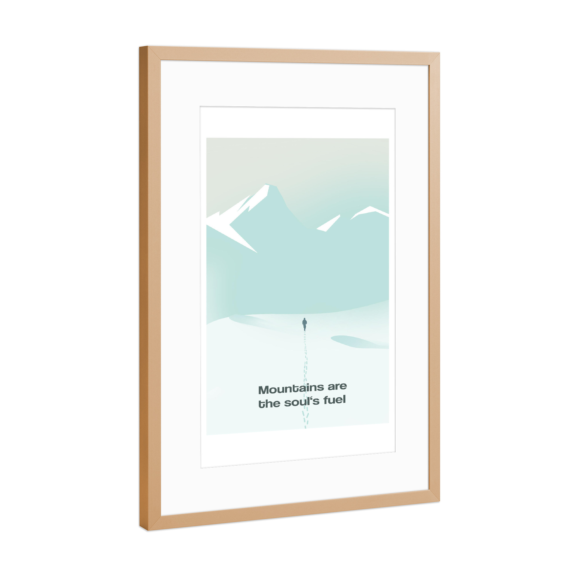Poster mit Rahmen Kupfer "Soul's fuel" artboxONE - Natur,Fiktion