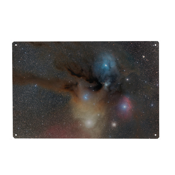 Metall Poster "Rho-Ophiuchi-Wolke" artboxONE - Galaxy