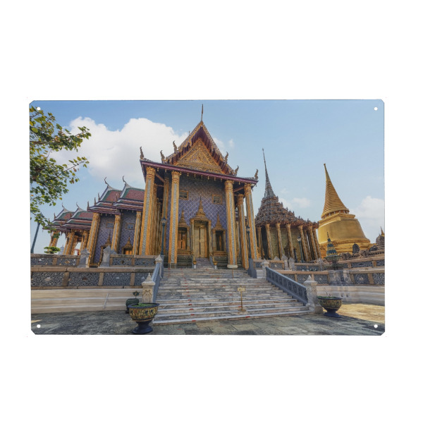 Metall Poster "Architecture In Grand Palace" artboxONE - Städte,Reise,Architektur,Reise / Asien,Reise / Länder