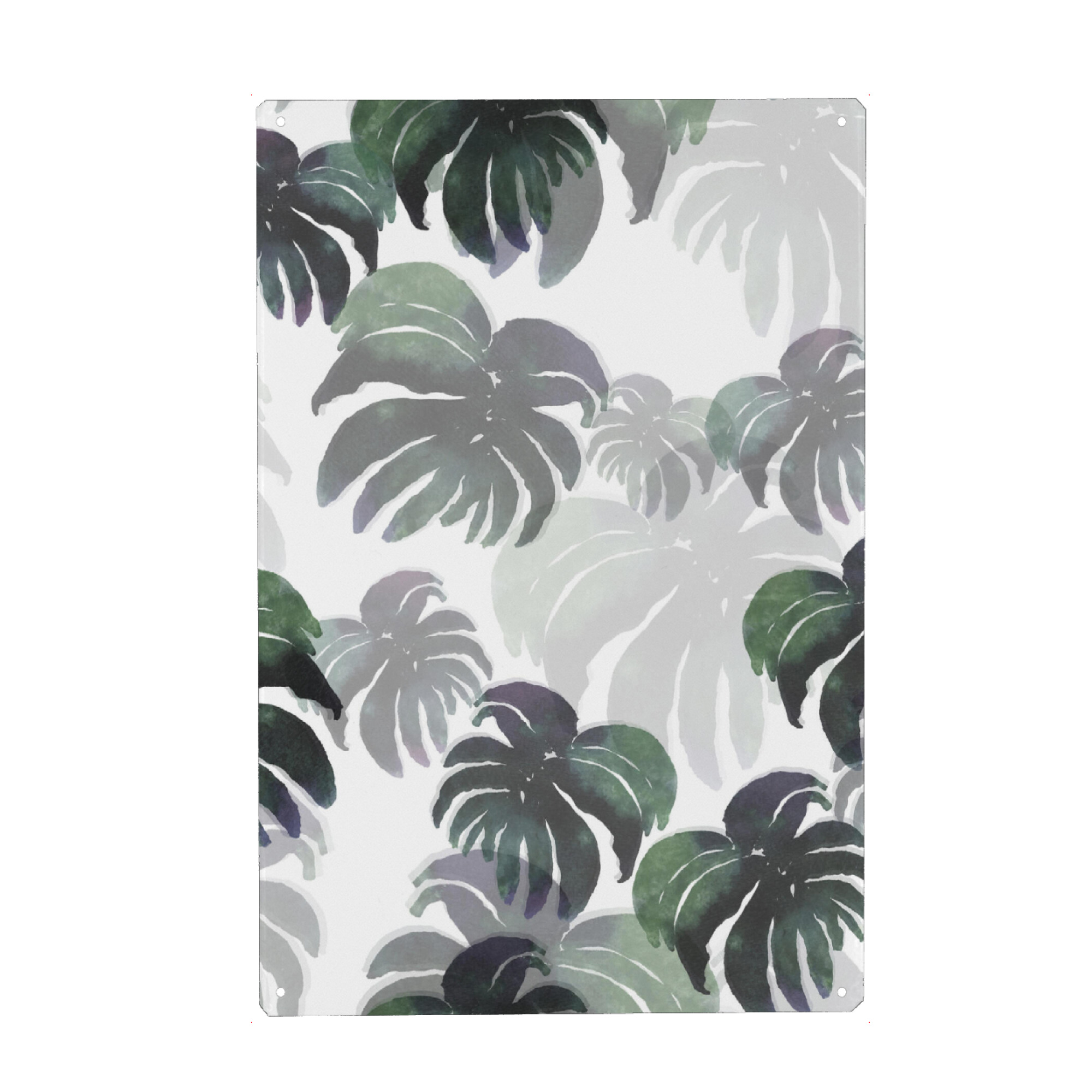 Metall Poster "Monstera Jungle Leaves" artboxONE - Natur,Floral