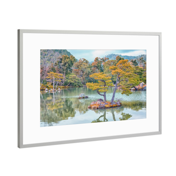 Poster mit Rahmen Silber "Japanese Garden" artboxONE - Städte,Natur,Reise,Reise / Asien,Reise / Länder