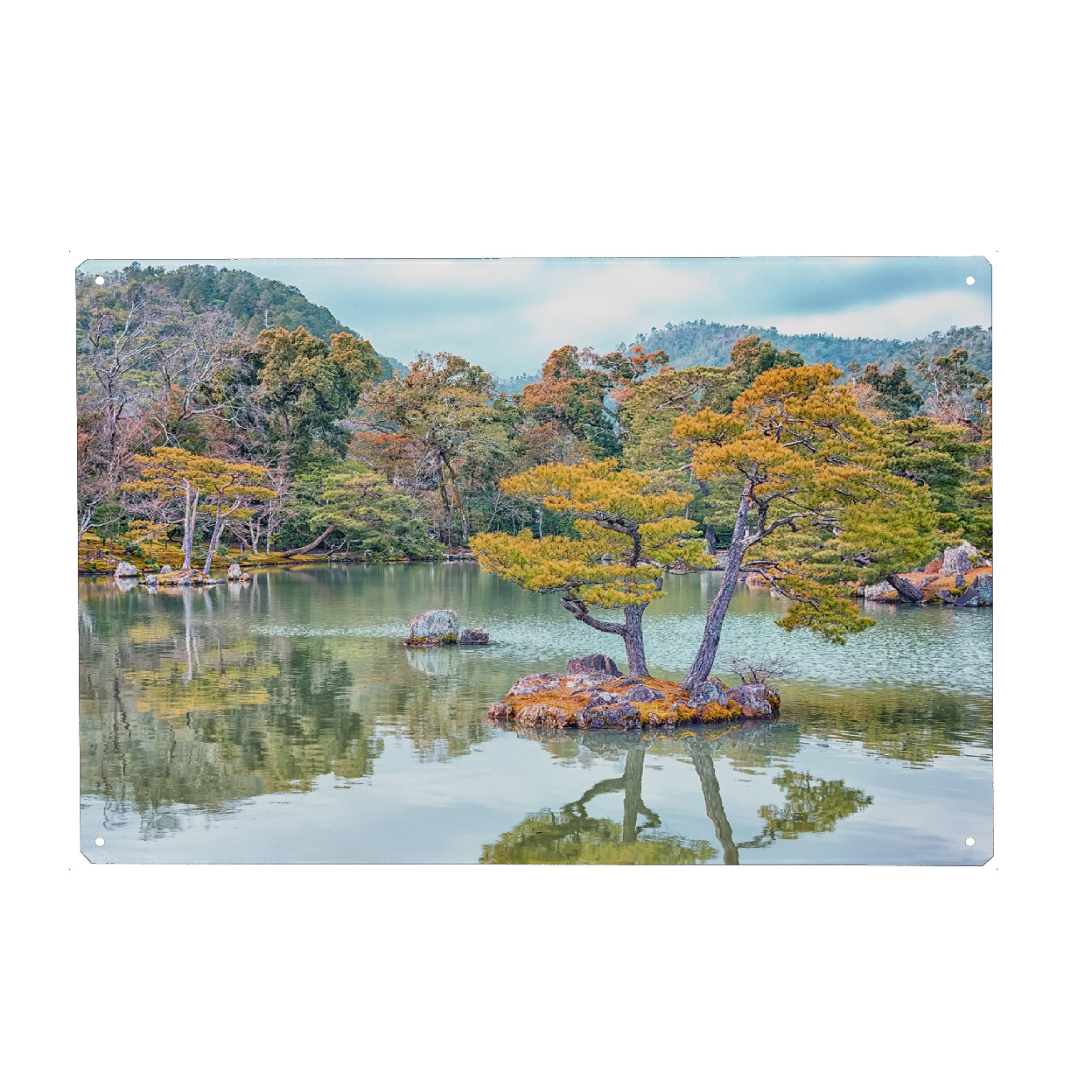 Metall Poster "Japanese Garden" artboxONE - Städte,Natur,Reise,Reise / Asien,Reise / Länder