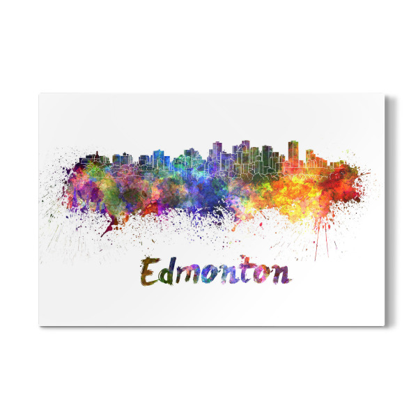 Galerie-Print "EDMONTON skyline in watercolor" 30x20 cm artboxONE